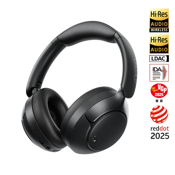 QCY H3 Pro ANC Headphones – 55H Playtime, Hi-Res Sound, Wireless Comfort
