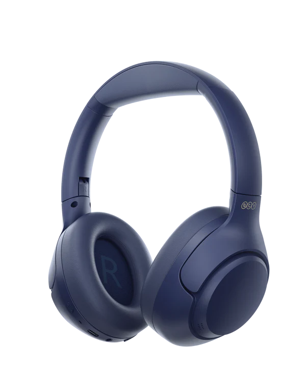 QCY H3 Wireless Headphones – 43dB Hybrid ANC, 60H Battery, Hi-Res Audio
