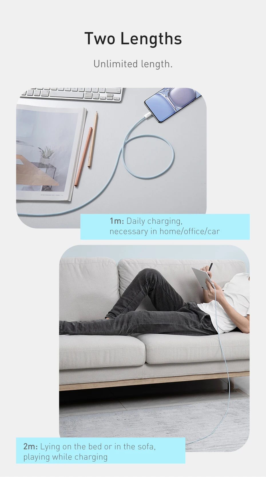 Baseus PowerLine – 100W Fast Charging Cable